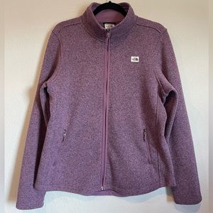 The North Face Heathered Purple Crescent Full Zip Jacket size Large